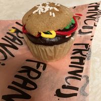 Burger Cupcake (made by Vegan East)  at Francis Burger Joint  in Minneapolis