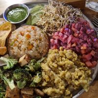 Roots plate at Roots Restaurant in Manuel Antonio