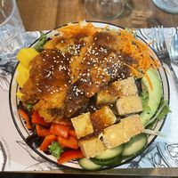 This is the poke bowl!  at Lime Griffintown in Montreal