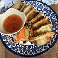 Vegan gyozas   at Lime Griffintown in Montreal