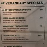 Veganuary Special Menu  at WA - Bagel in Vancouver