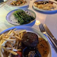 Vegan Marble Steak and chips! The menu changes every few months 👍🏼🙌🏻  at Waterside  in Whitby