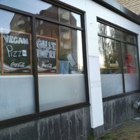 Outside at Erikslusts Pizzeria in Malmo