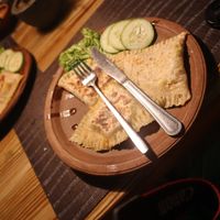 Vegetable parata #Veganuary at Sigiri Rock View Point - the Restaurant in Sigiriya