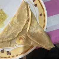 Banana roti that we had for bfast  at The Veggie Hut in Dikwella