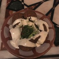 Falafels with tahini sauce  at Beirut in Panama City