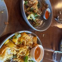 Banh Xeo and Pad See Ew both made vegan  at House 1830 in Rogers