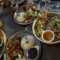 Vegan pagoda platter entrées   at House 1830 in Rogers