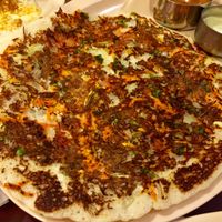 Vegetable uthappam (not as good as it looks) at Udupi Dosa Corner in Parma Heights