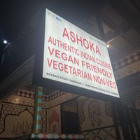 Sign  at Ashoka Authentic Indian Cuisine in Coron