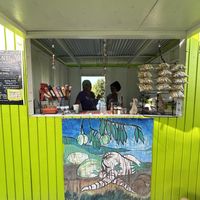 Easy to find the booth at the Ag Fair Grounds on Saturday mornings   at Ay Ay Aytalness in St Croix