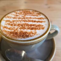 Chai latte at Harvest Moon Suffolk in Ipswich