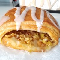 vegan apple fritter at Sattva Naturbageriet in Stockholm