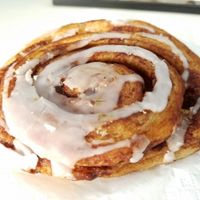 vegan Cinnamon roll at Sattva Naturbageriet in Stockholm