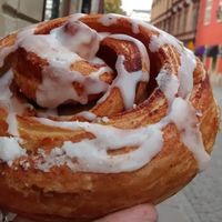 Cinnamon rolls!!!!!! at Sattva Naturbageriet in Stockholm