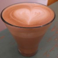 latte at Sattva Naturbageriet in Stockholm