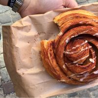best cinnamon roll ever at Sattva Naturbageriet in Stockholm