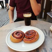 Vegan cinnamon rolls. Delicious. at Sattva Naturbageriet in Stockholm