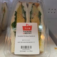 Smashed chickpea  at Tucker and Bevvy in Honolulu