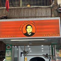 Outside  at Bu Bánh Mi in Hanoi