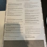 Vegan/veggie menu   at The Palazzo in Burnley