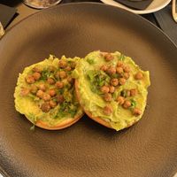 Chickpea & guacamole with gluten-free bread  at Bohini - Coffee Shop & Restaurant in L-imgarr
