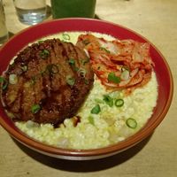 KimChi Tofu Rice Bowl with Patty at About Animals in Taipei