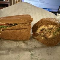 Veggie Delight with hummus and without cheese  at ThunderCloud Subs  in Pflugerville