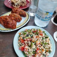Tabbouleh, soutsoukakia and pastitsio at To Rimadi - Καφενείο Το Ρημάδι in Crete