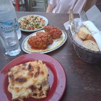 Tabbouleh, soutzoukaki, pastitsio at To Rimadi - Καφενείο Το Ρημάδι in Crete