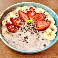 Oatmeal bowl at Efzin Fresh - Dubai Hills in Dubai