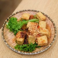 Vegan Deep-Fried Tofu with Thai Chilli Sauce at Sanook Kitchen - Woods Square in North Singapore