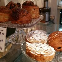 Vegan pastries at Bookworm - Mazeh in Tel Aviv