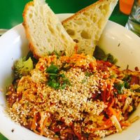 Tofu scramble  at Petty Cash Cafe in Marrickville