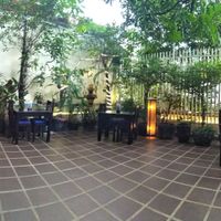 Courtyard seating at Sandan in Sihanoukville