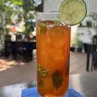 Iced tea   at Sandan in Sihanoukville