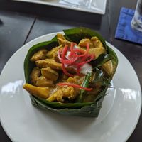 Amok with Cauliflower, Pumpkin and flutter Beans at Sandan in Sihanoukville