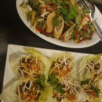 The spicy glass noodle salad was the best! at Sandan in Sihanoukville