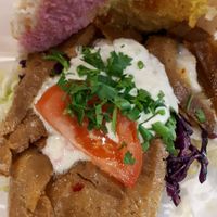 Unbelievable vegan doner. Its so delicious and smells so so good. The sauces are also good and interesting colors. Everytime again! at Doeneray in Braunschweig