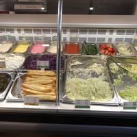 Everything with a green label is vegan at Doeneray in Braunschweig