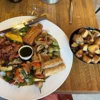Mixed grill with roasted potatoess  at Sora Diana in Edinburgh