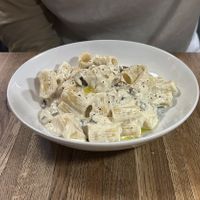 MEZZE MANICHE ALLA
CARBONARA  at Sora Diana in Edinburgh
