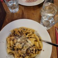 Truffle pasta and risotto at Sora Diana in Edinburgh