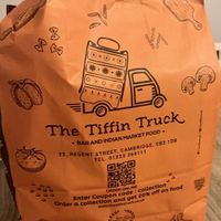 Cute packagingg  at The Tiffin Truck - Orchard Park   in Cambridge