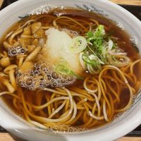 Mushroom soba with grated radish  at Soba Yukiya in Asahikawa
