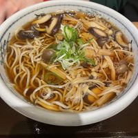 Mushroom soba  at Soba Yukiya in Asahikawa