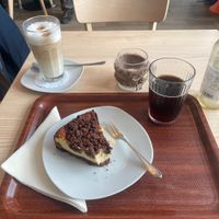 Zupfkuchen, Bio Cola, Latte Macchiato   at Café Bändel in Karlsruhe