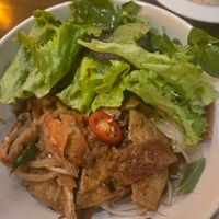 Cao lau Noodles at Ba Dam Vegetarian Restaurant in Hoi An