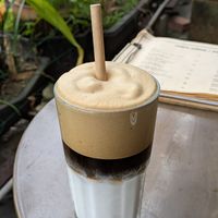 Coconut Milk Coffee at Ba Dam Vegetarian Restaurant in Hoi An