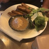 Fried spring rolls   at Ba Dam Vegetarian Restaurant in Hoi An
